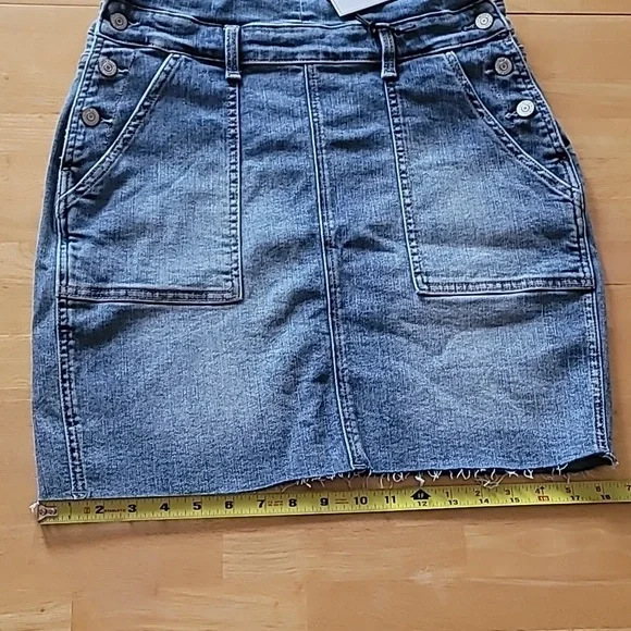 Judy Blue High-Waist Raw Hem Overall Skirt - Picture 9 of 12